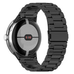 Pulseira de relógio em liga de titânio com fivela plana de três contas, para Google Pixel Watch 4 / 3 45mm, para Google Pixel Watch 4 / 3 / 2 / 1 41mm