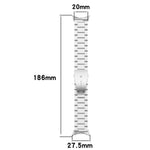 Pulseira de relógio em liga de titânio com fivela plana de três contas, para Google Pixel Watch 4 / 3 45mm, para Google Pixel Watch 4 / 3 / 2 / 1 41mm