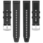 xDfind Hybrid Nylon Braid Silicone Watch Band, 22mm For Suunto Race S / Race / 9 Peak