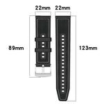 xDfind Hybrid Nylon Braid Silicone Watch Band, 22mm For Amazfit GTR 4 / GTR 3 / GTR 3 Pro, 20mm For Amazfit GTS4 Mini / GTS 3 / GTS 2