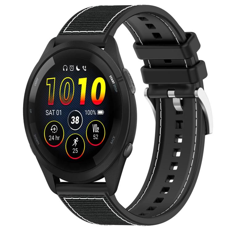 xDfind Hybrid Nylon Braid Silicone Watch Band, 22mm For Garmin Forerunner 570 47mm/935/945, 20mm For Garmin Forerunner 570 42mm/245/645, 20mm For Garmin?Vivomove?Sport/Vivoactive5/3, 22mm For Garmin Venu 3 / Vivoactive 4                                ...