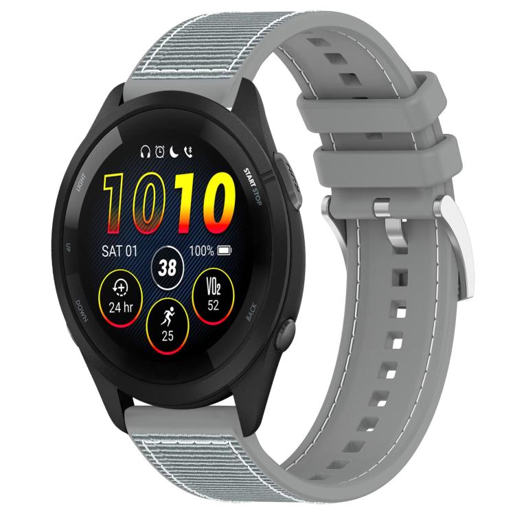 xDfind Hybrid Nylon Braid Silicone Watch Band, 22mm For Garmin Forerunner 570 47mm/935/945, 20mm For Garmin Forerunner 570 42mm/245/645, 20mm For Garmin?Vivomove?Sport/Vivoactive5/3, 22mm For Garmin Venu 3 / Vivoactive 4                                ...