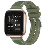 xDfind Hybrid Nylon Braid Silicone Watch Band, For Fitbit Versa 4/Versa3/Sense2/Sense 20mm, For Fitbit Versa 2/Versa/Versa Lite 22mm