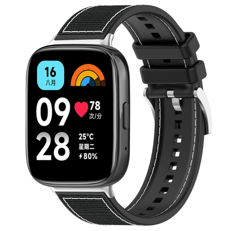 xDfind Hybrid Nylon Braid Silicone Watch Band, For Xiaomi Band 9 Pro/Redmi Watch6/5/4 20mm, For Redmi Watch 3 Active/Watch 3 Lite 20mm, For Redmi Watch 3 20mm