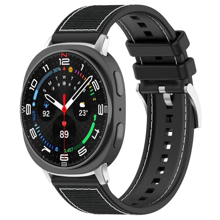 Correia de Relógio Híbrida em Nylon Trançado e Silicone xDfind, Para Samsung Galaxy Watch Ultra / Ultra 2025 22mm, Para Samsung Galaxy Watch 7 / 6 / 5 / FE 20mm