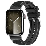 Correia de Relógio Híbrida em Nylon Trançado e Silicone xDfind, Para Apple Watch 42 / 44 / 45 / 46 / 49mm 22mm, Para Apple Watch 38 / 40 / 41 / S10 42mm 20mm