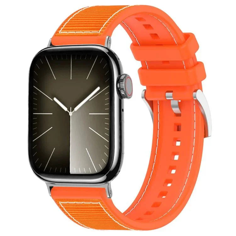 Correia de Relógio Híbrida em Nylon Trançado e Silicone xDfind, Para Apple Watch 42 / 44 / 45 / 46 / 49mm 22mm, Para Apple Watch 38 / 40 / 41 / S10 42mm 20mm