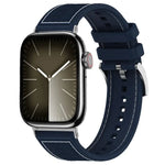 Correia de Relógio Híbrida em Nylon Trançado e Silicone xDfind, Para Apple Watch 42 / 44 / 45 / 46 / 49mm 22mm, Para Apple Watch 38 / 40 / 41 / S10 42mm 20mm