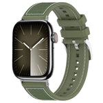 Correia de Relógio Híbrida em Nylon Trançado e Silicone xDfind, Para Apple Watch 42 / 44 / 45 / 46 / 49mm 22mm, Para Apple Watch 38 / 40 / 41 / S10 42mm 20mm