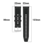 Correia de Relógio Híbrida em Nylon Trançado e Silicone xDfind, Para Apple Watch 42 / 44 / 45 / 46 / 49mm 22mm, Para Apple Watch 38 / 40 / 41 / S10 42mm 20mm