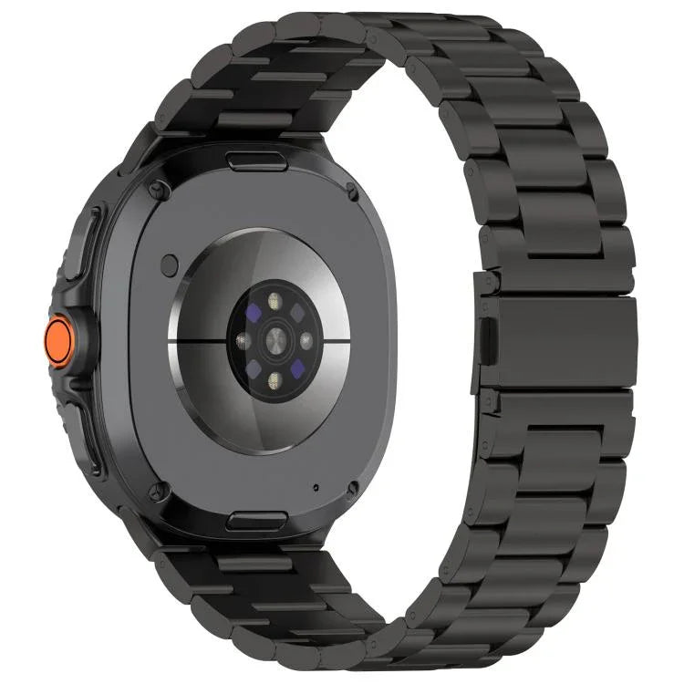 Correia de Relógio em Liga de Titânio com Fivela Plana de Três Contas, Para Samsung Galaxy Watch8 / Watch8 Classic, Para Samsung Galaxy Fit3 / SM-R390