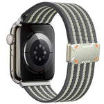 Correia de Relógio em Nylon com Fivela Magnética Mecha Armor, Para Apple Watch 46mm / 49mm / 45mm / 44mm, Para Apple Watch 42mm / 41mm / 40mm / 38mm