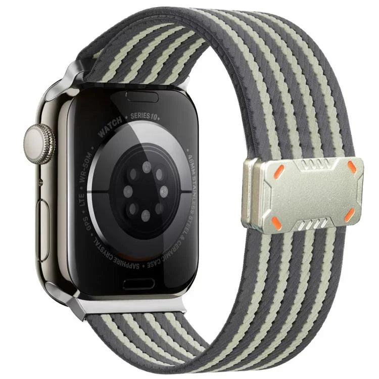 Correia de Relógio em Nylon com Fivela Magnética Mecha Armor, Para Apple Watch 46mm / 49mm / 45mm / 44mm, Para Apple Watch 42mm / 41mm / 40mm / 38mm