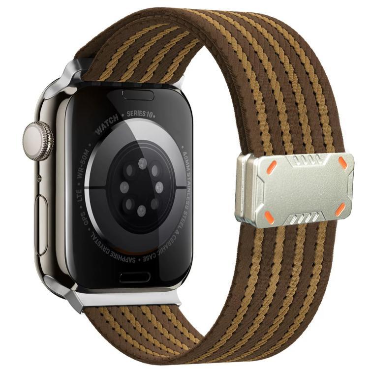 Correia de Relógio em Nylon com Fivela Magnética Mecha Armor, Para Apple Watch 46mm / 49mm / 45mm / 44mm, Para Apple Watch 42mm / 41mm / 40mm / 38mm
