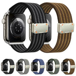 Correia de Relógio em Nylon com Fivela Magnética Mecha Armor, Para Apple Watch 46mm / 49mm / 45mm / 44mm, Para Apple Watch 42mm / 41mm / 40mm / 38mm