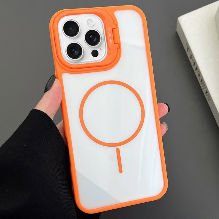 PC Lens Holder MagSafe Magnetic Phone Case, For iPhone 16 Pro Max, For iPhone 16 Pro, For iPhone 16 Plus, For iPhone 16, For iPhone 15 Pro Max, For iPhone 15 Pro, For iPhone 15 Plus, For iPhone 15, For iPhone 14 Plus