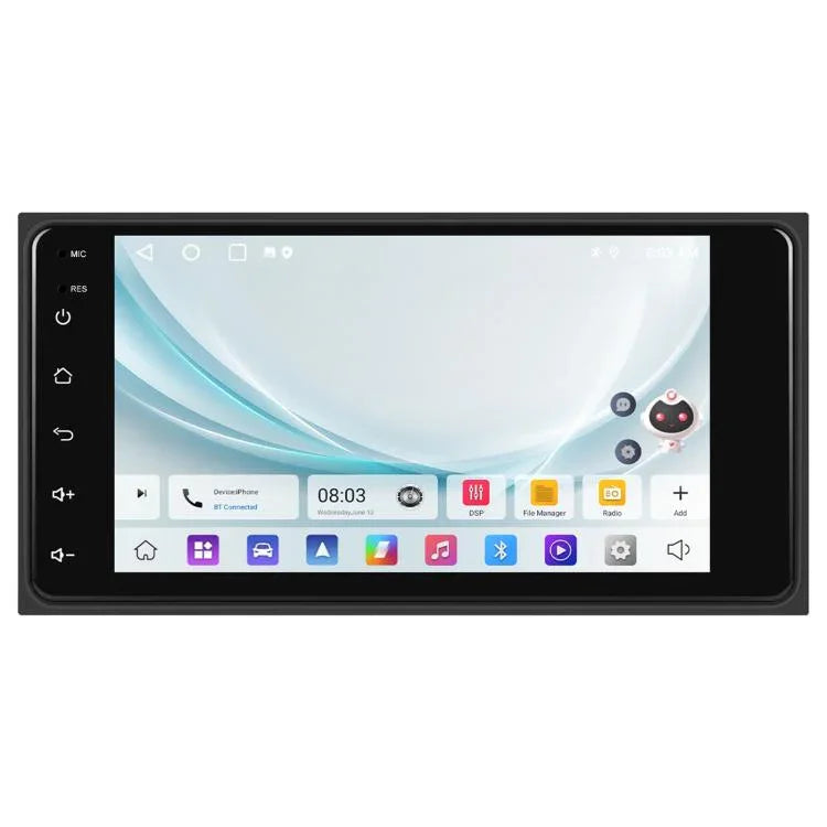 Para Toyota COROLLA Android 15 7 polegadas Wireless CarPlay Player para Carro Controlo Central Navegador para Carro, Standard, Standard+AHD+Microfone