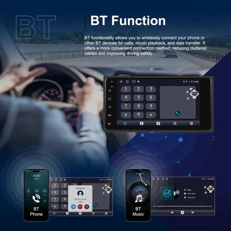 Para Toyota COROLLA Android 15 7 polegadas Wireless CarPlay Player para Carro Controlo Central Navegador para Carro, Standard, Standard+AHD+Microfone