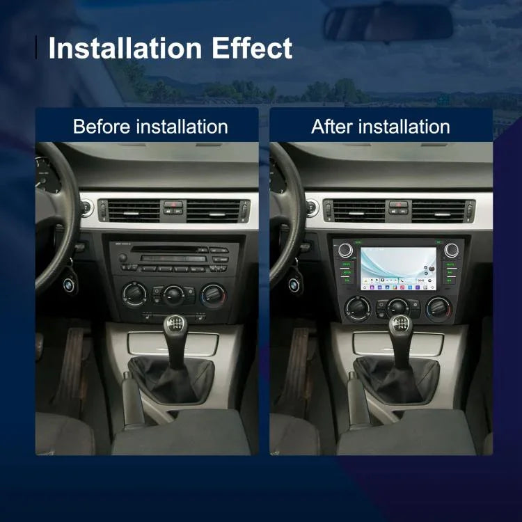 Para BMW Série 3 E90 Android 15 7 polegadas CarPlay Navegador para Carro Máquina Integrada de Imagem de Reversão, Standard, Standard+AHD+Microfone