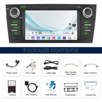Para BMW Série 3 E90 Android 15 7 polegadas CarPlay Navegador para Carro Máquina Integrada de Imagem de Reversão, Standard, Standard+AHD+Microfone