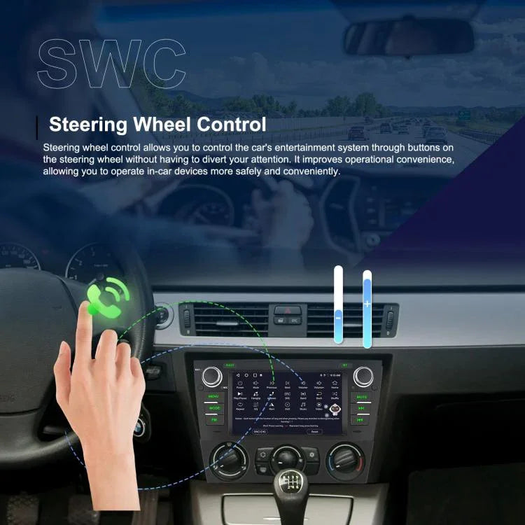 Para BMW Série 3 E90 Android 15 7 polegadas CarPlay Navegador para Carro Máquina Integrada de Imagem de Reversão, Standard, Standard+AHD+Microfone