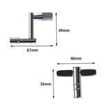 Chave de Tambor CT-826 em Forma de T com Furo Quadrado, Ferramenta Universal de Ajuste para Conjunto de Bateria, CT-826