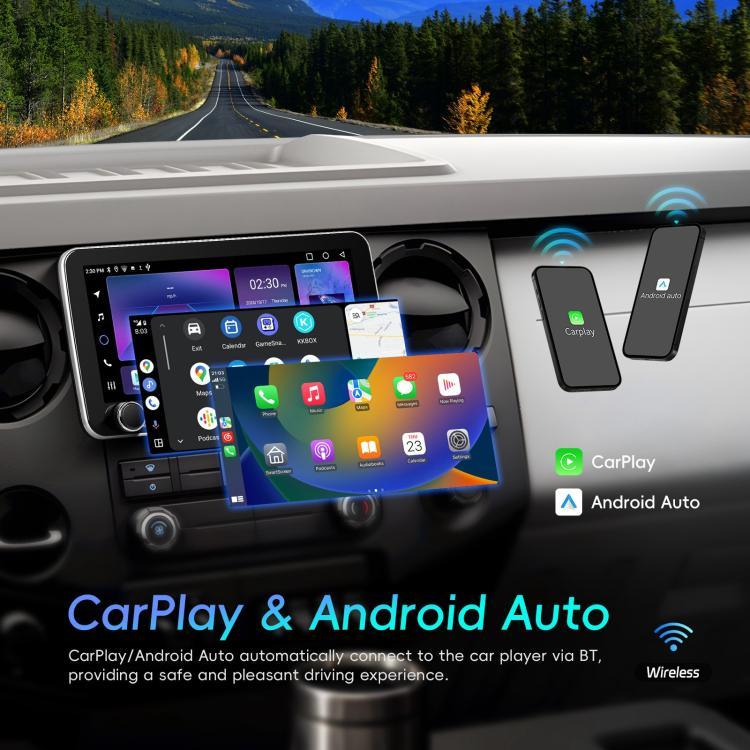 Ecrã de 10,36 polegadas Android 15 CarPlay Navegador Máquina Integrada com Duplo Botão, Standard, Standard+AHD+Microfone
