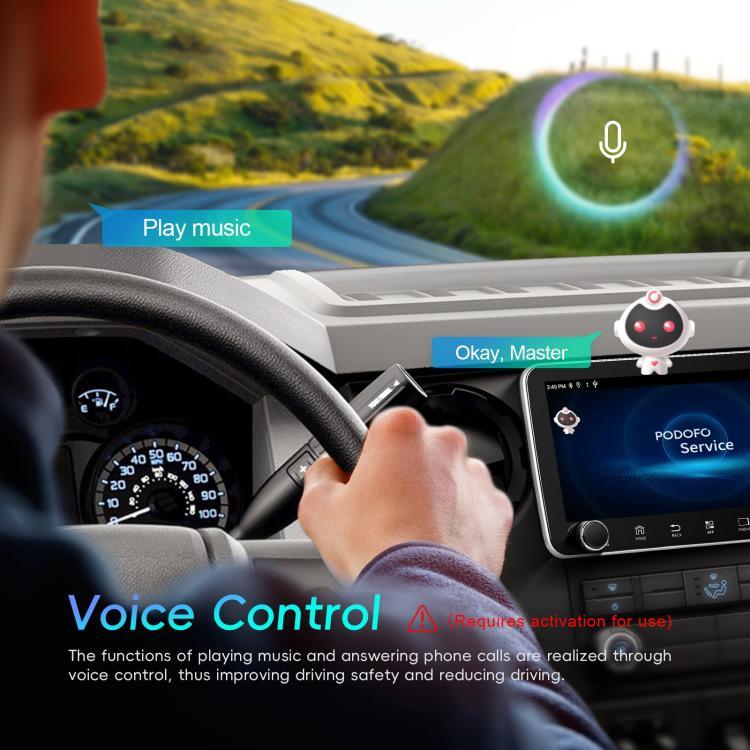 Ecrã de 10,36 polegadas Android 15 CarPlay Navegador Máquina Integrada com Duplo Botão, Standard, Standard+AHD+Microfone