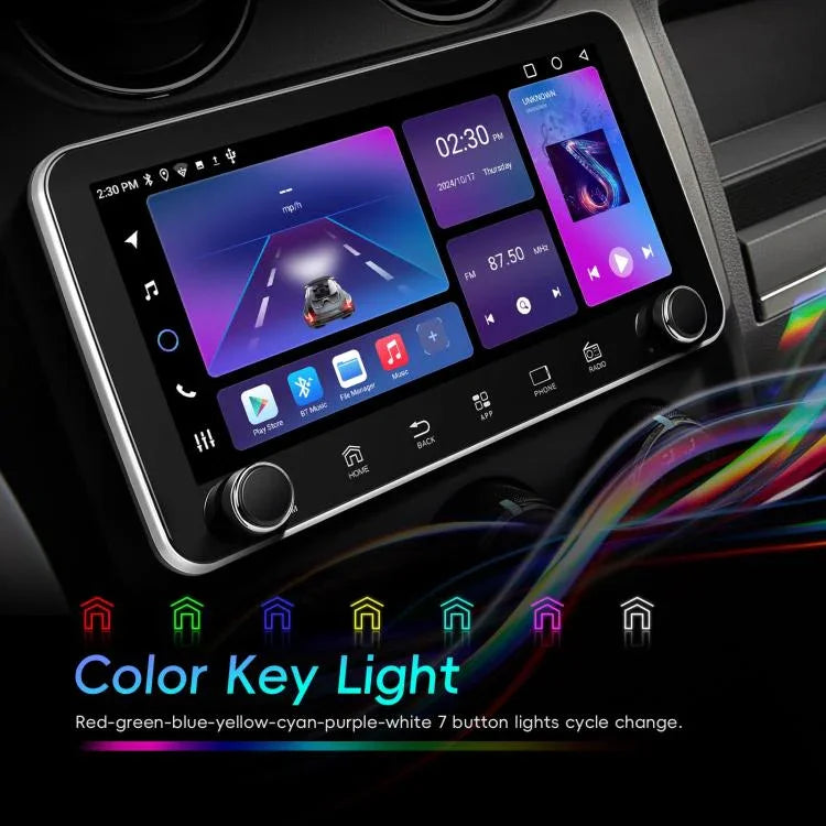 Ecrã de 10,36 polegadas Android 15 CarPlay Navegador Máquina Integrada com Duplo Botão, Standard, Standard+AHD+Microfone