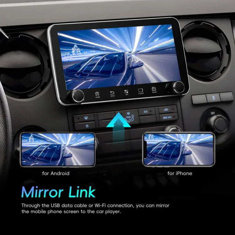 Ecrã de 10,36 polegadas Android 15 CarPlay Navegador Máquina Integrada com Duplo Botão, Standard, Standard+AHD+Microfone