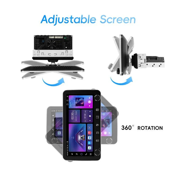 Ecrã de 10,36 polegadas Android 15 CarPlay Navegador Máquina Integrada com Duplo Botão, Standard, Standard+AHD+Microfone