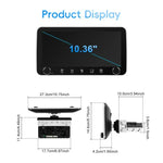 Ecrã de 10,36 polegadas Android 15 CarPlay Navegador Máquina Integrada com Duplo Botão, Standard, Standard+AHD+Microfone