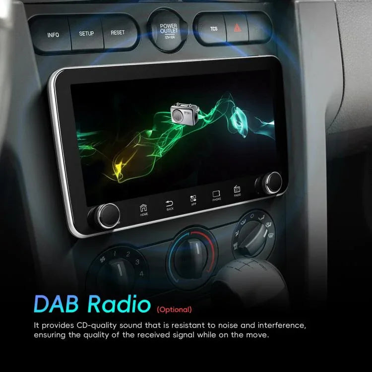 Ecrã de 10,36 polegadas Android 15 CarPlay Navegador Máquina Integrada com Duplo Botão, Standard, Standard+AHD+Microfone