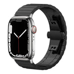 Correia de Relógio em Aço Inoxidável Maciço com Uma Conta de Bambu xDfind, Para Apple Watch 42 / 44 / 45 / 46 / 49mm 22mm, Para Apple Watch 38 / 40 / 41 / S10 42mm 20mm