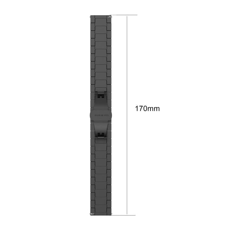 Correia de Relógio em Aço Inoxidável Maciço com Uma Conta de Bambu xDfind, Para Apple Watch 42 / 44 / 45 / 46 / 49mm 22mm, Para Apple Watch 38 / 40 / 41 / S10 42mm 20mm
