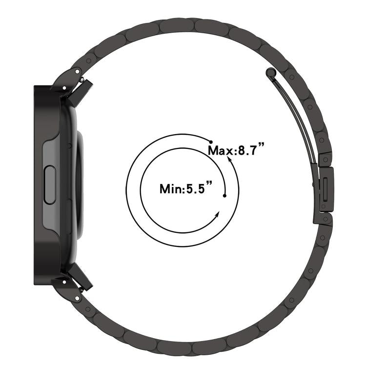 Correia de Relógio em Aço Inoxidável Maciço com Uma Conta de Bambu xDfind, Para Apple Watch 42 / 44 / 45 / 46 / 49mm 22mm, Para Apple Watch 38 / 40 / 41 / S10 42mm 20mm