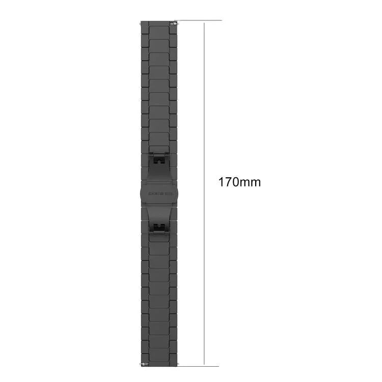 Pulseira de Relógio em Aço Inoxidável Maciço com Conta Única de Bambu xDfind, Para Samsung Galaxy Watch8 / Watch8 Classic 22mm, Para Samsung Galaxy Watch 7 / 6 / 5 / FE 20mm, Para Samsung Galaxy Fit3 SM-R390 18mm