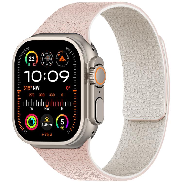 Correia de Relógio Magnética em Silicone com Textura Litchi xDfind, Para Apple Watch 42 / 44 / 45 / 46 / 49mm, Para Apple Watch 38 / 40 / 41 / S10 42mm
