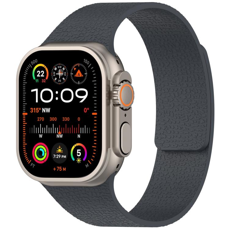 Correia de Relógio Magnética em Silicone com Textura Litchi xDfind, Para Apple Watch 42 / 44 / 45 / 46 / 49mm, Para Apple Watch 38 / 40 / 41 / S10 42mm