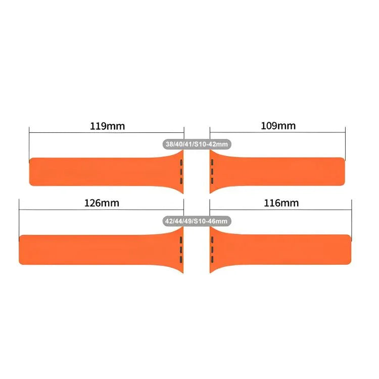 Correia de Relógio Magnética em Silicone com Textura Litchi xDfind, Para Apple Watch 42 / 44 / 45 / 46 / 49mm, Para Apple Watch 38 / 40 / 41 / S10 42mm