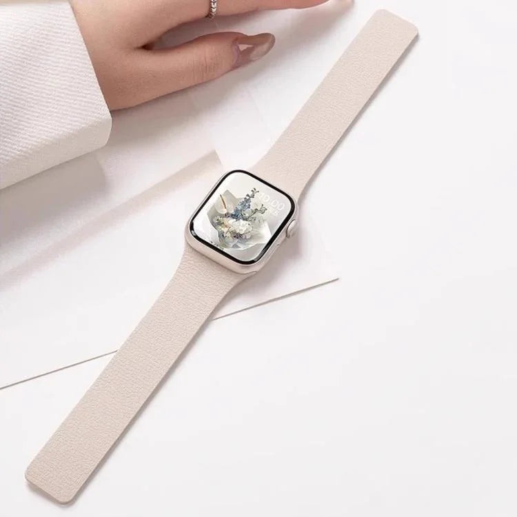 Correia de Relógio Magnética em Silicone com Textura Litchi xDfind, Para Apple Watch 42 / 44 / 45 / 46 / 49mm, Para Apple Watch 38 / 40 / 41 / S10 42mm