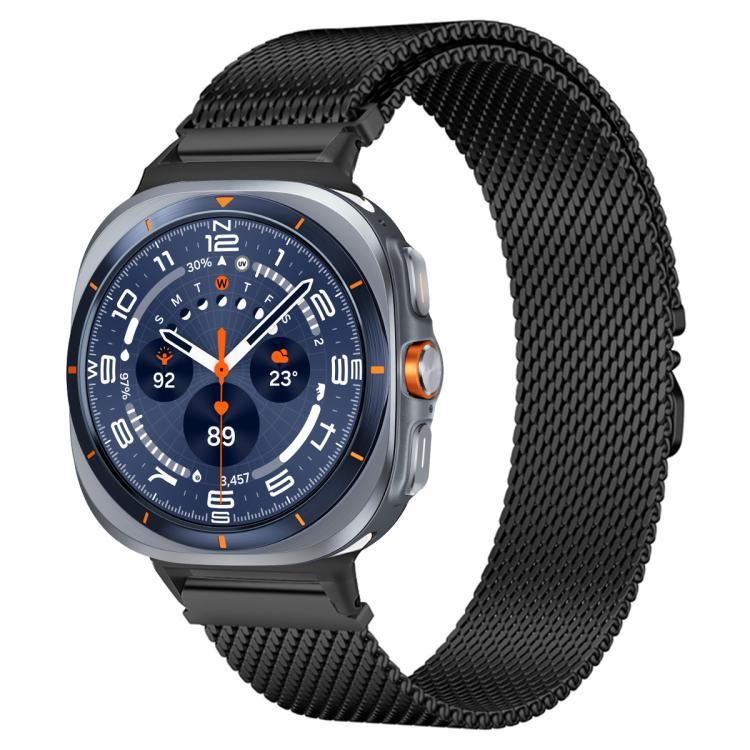 Pulseira de Relógio em Aço Inoxidável com Fivela Parachute Milanesa xDfind, Para Samsung Galaxy Watch Ultra / Ultra 2025, Para Samsung Galaxy Watch8 / Watch8 Classic 22mm