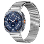 Pulseira de Relógio em Aço Inoxidável com Fivela Parachute Milanesa xDfind, Para Samsung Galaxy Watch Ultra / Ultra 2025, Para Samsung Galaxy Watch8 / Watch8 Classic 22mm