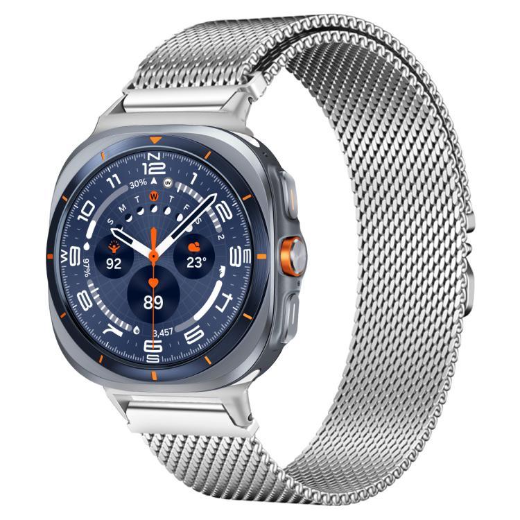 Pulseira de Relógio em Aço Inoxidável com Fivela Parachute Milanesa xDfind, Para Samsung Galaxy Watch Ultra / Ultra 2025, Para Samsung Galaxy Watch8 / Watch8 Classic 22mm