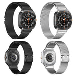 Pulseira de Relógio em Aço Inoxidável com Fivela Parachute Milanesa xDfind, Para Samsung Galaxy Watch Ultra / Ultra 2025, Para Samsung Galaxy Watch8 / Watch8 Classic 22mm