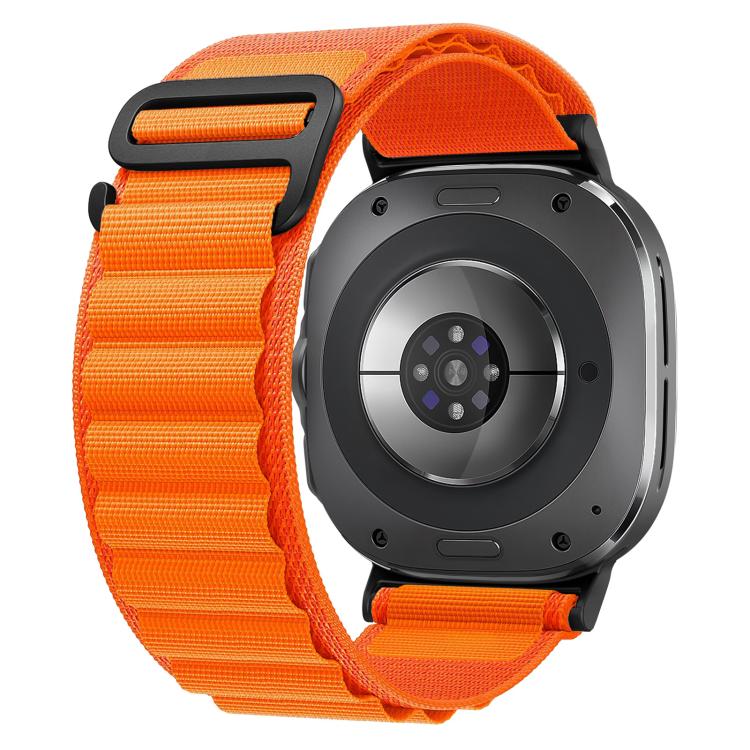 Pulseira de Relógio em Nylon com Laço e Fivela Preta xDfind, Para Samsung Galaxy Watch Ultra 47mm / Ultra 2025, Para Samsung Galaxy Watch8 / 8 Classic