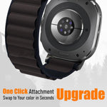 Pulseira de Relógio em Nylon com Laço e Fivela Preta xDfind, Para Samsung Galaxy Watch Ultra 47mm / Ultra 2025, Para Samsung Galaxy Watch8 / 8 Classic