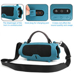 Capa Protetora de Silicone Bolsa Macia Portátil para Coluna Transversal, Para JBL Charge 6