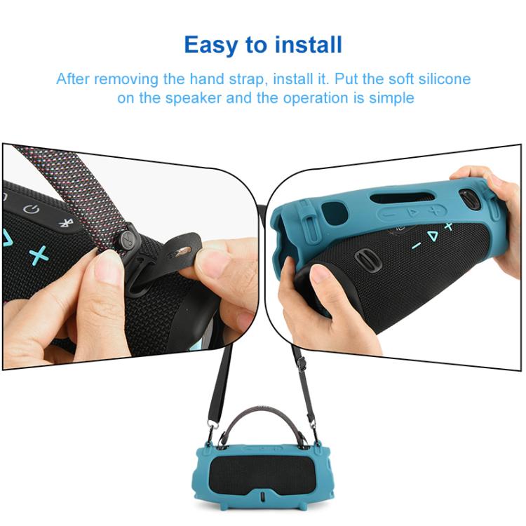 Capa Protetora de Silicone Bolsa Macia Portátil para Coluna Transversal, Para JBL Charge 6