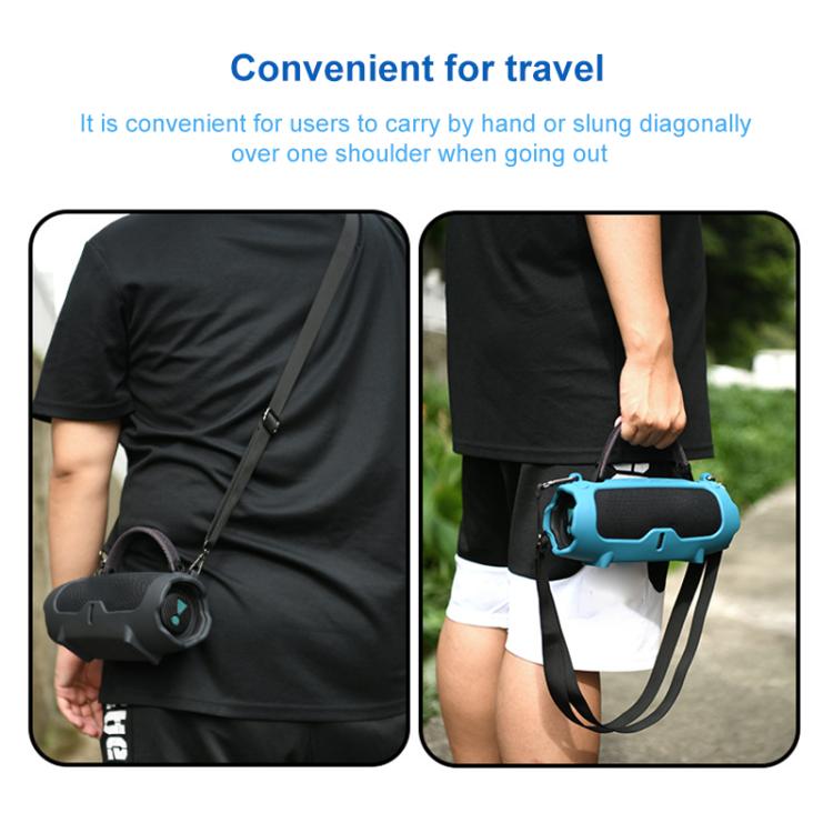 Capa Protetora de Silicone Bolsa Macia Portátil para Coluna Transversal, Para JBL Charge 6